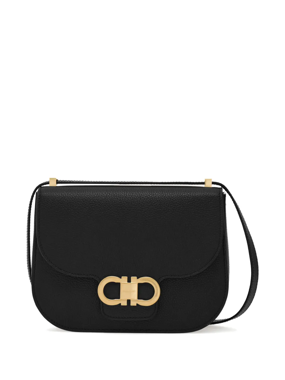 Ferragamo Borsa a tracolla Double Gancini - Nero