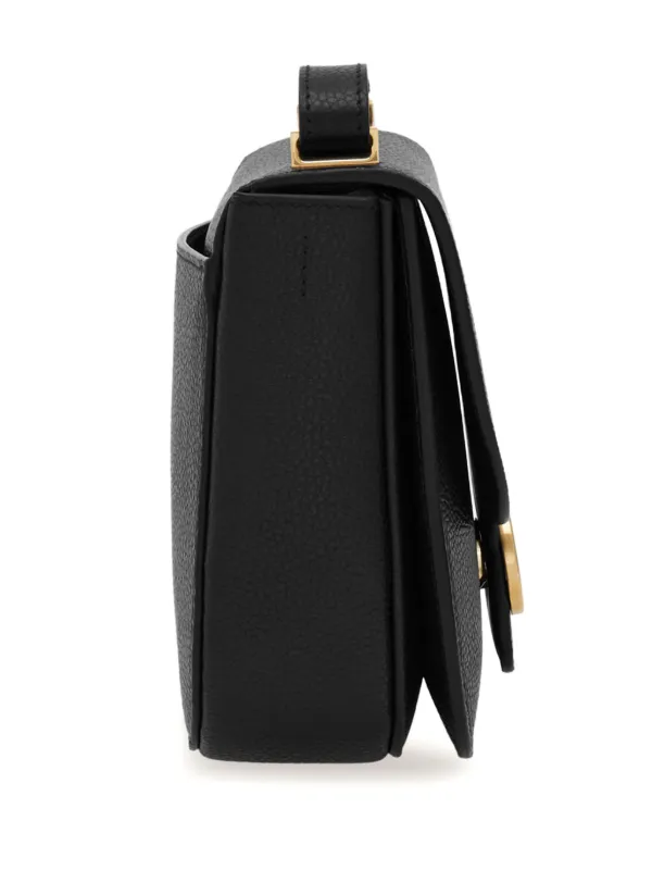 ☆送料関税込☆FERRAGAMO ダブル ガンチーニ ショルダーバッグ Ferragamo ダブルガンチーニ ショルダーバッグ | ブラック