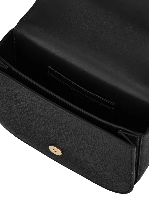 Ferragamo Double Gancini Shoulder Bag | Black | FARFETCH