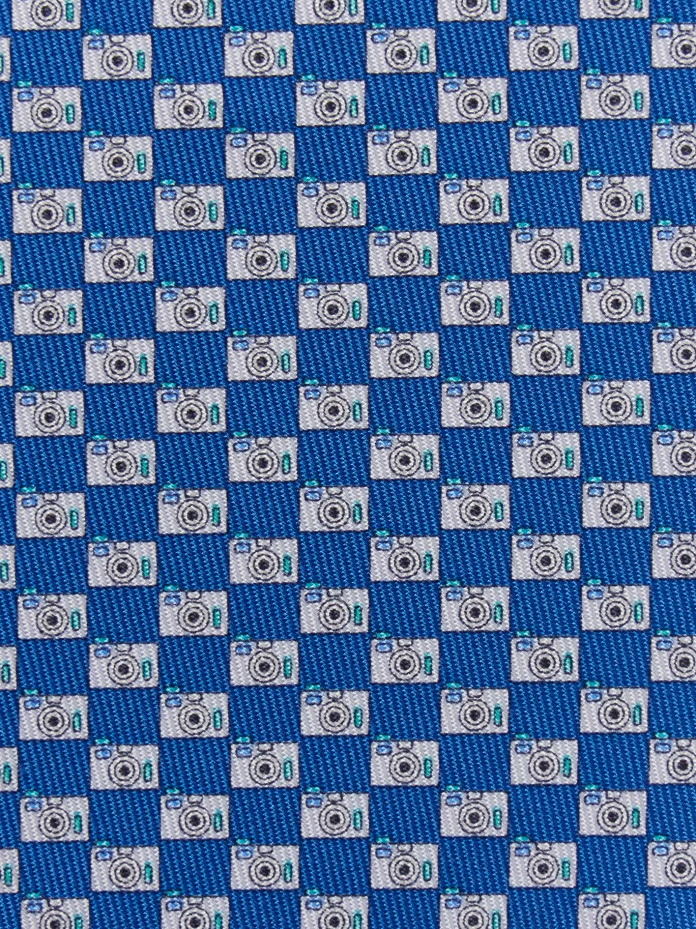 Ferragamo Stropdas met print Blauw