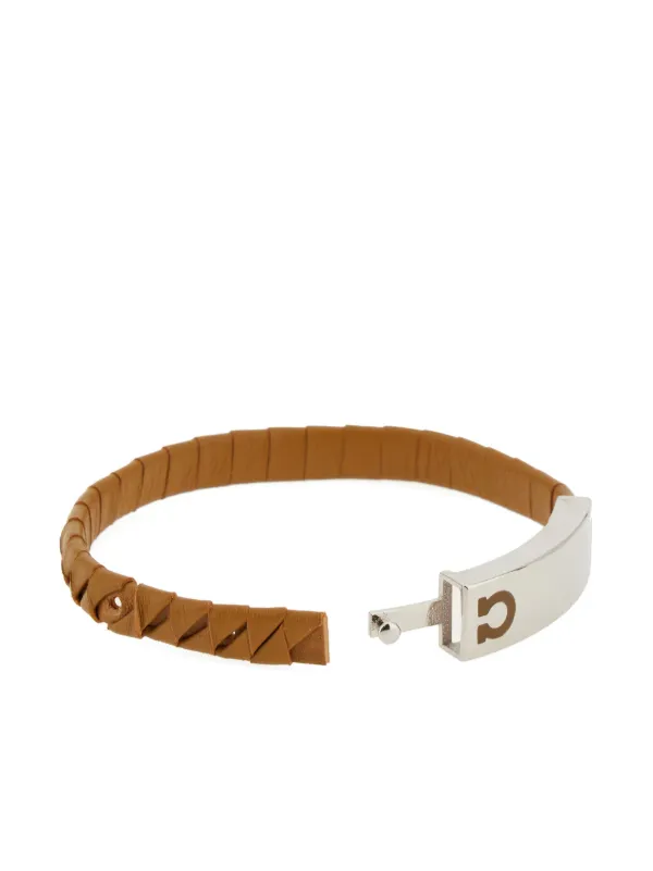 ☆韓国の人気☆【FERRAGAMO】☆Gancini leather bracelet☆ Gancini bracelet - size 19 - Men | Ferragamo