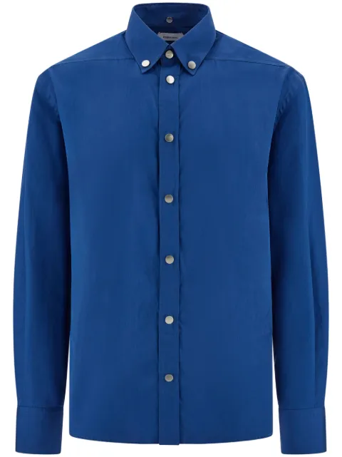 Ferragamo Camisa com abotoamento na gola