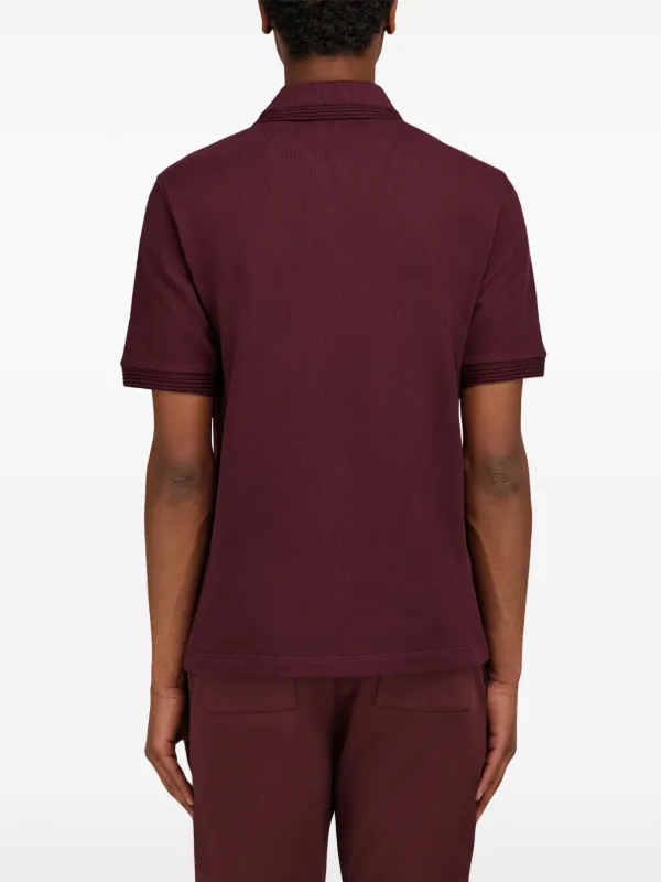 Tシャツ・カットソー SALVATORE FERRAGAMO Burgundy Nylon Blend Top SALVATORE FERRAGAMO Brushed Off Calfskin Small Iconic Top