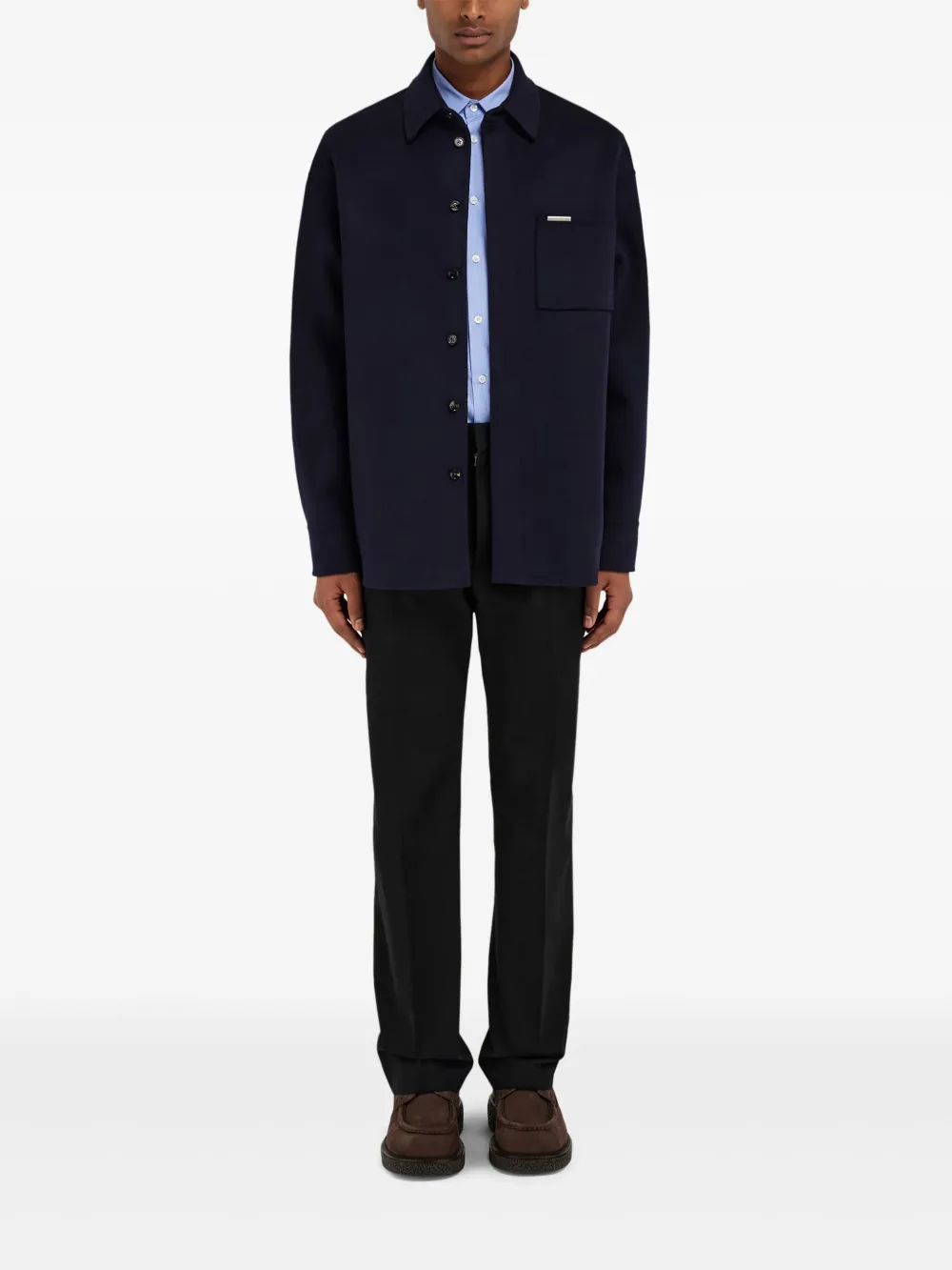 Ferragamo Jaqueta com placa de logo | Camisa jaqueta | Image 2