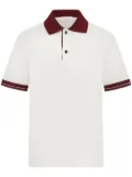 Ferragamo logo-embroidered polo shirt - White