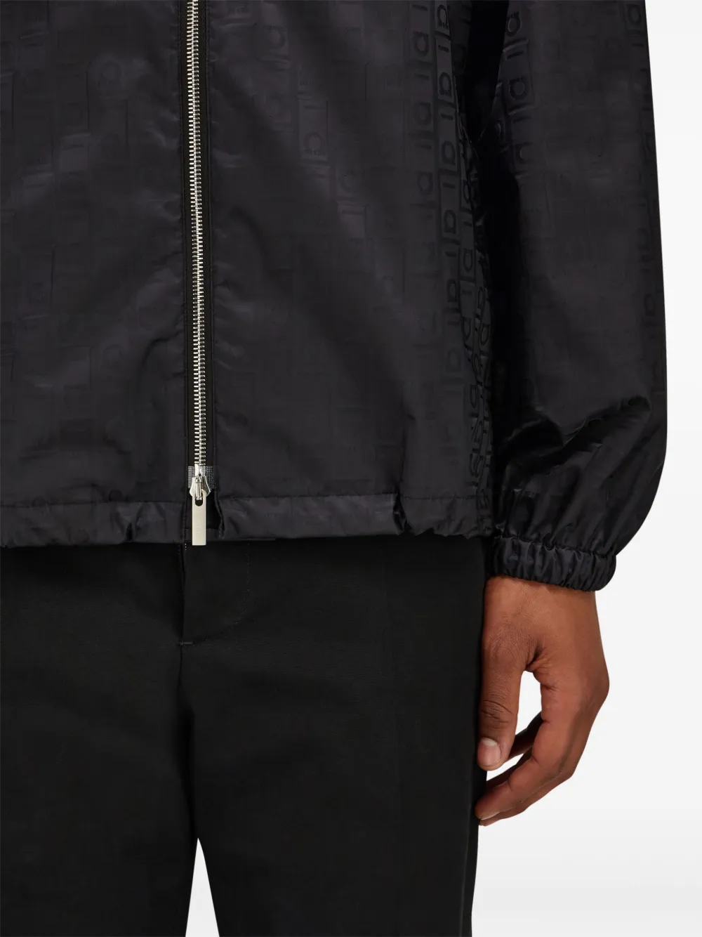Ferragamo Monogram Windbreaker | Black | FARFETCH BN