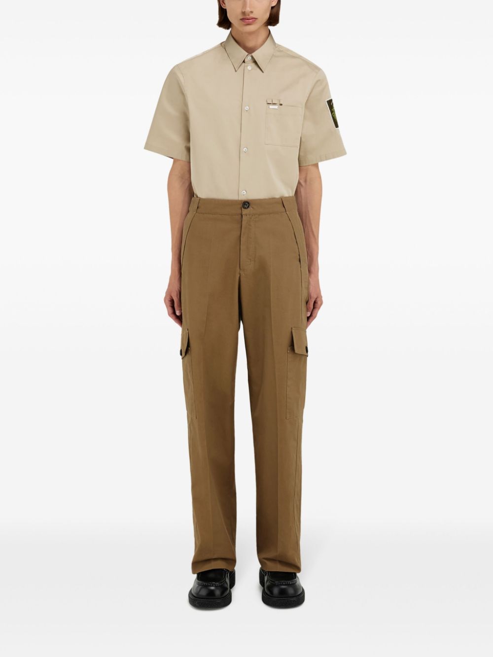 Ferragamo Canvas cargo broek - Groen