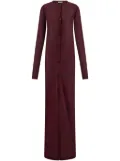 Ferragamo lurex-detail cardi-coat - Red