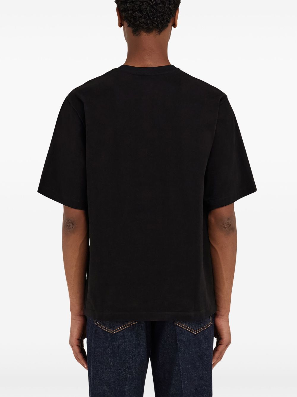 Ferragamo T-shirt met logopatch Zwart