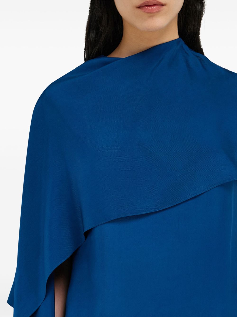 FERRAGAMO CAPE-DESIGN BLOUSE