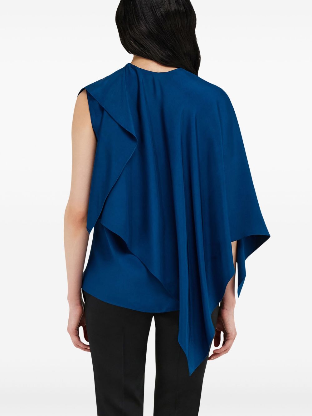 FERRAGAMO CAPE-DESIGN BLOUSE