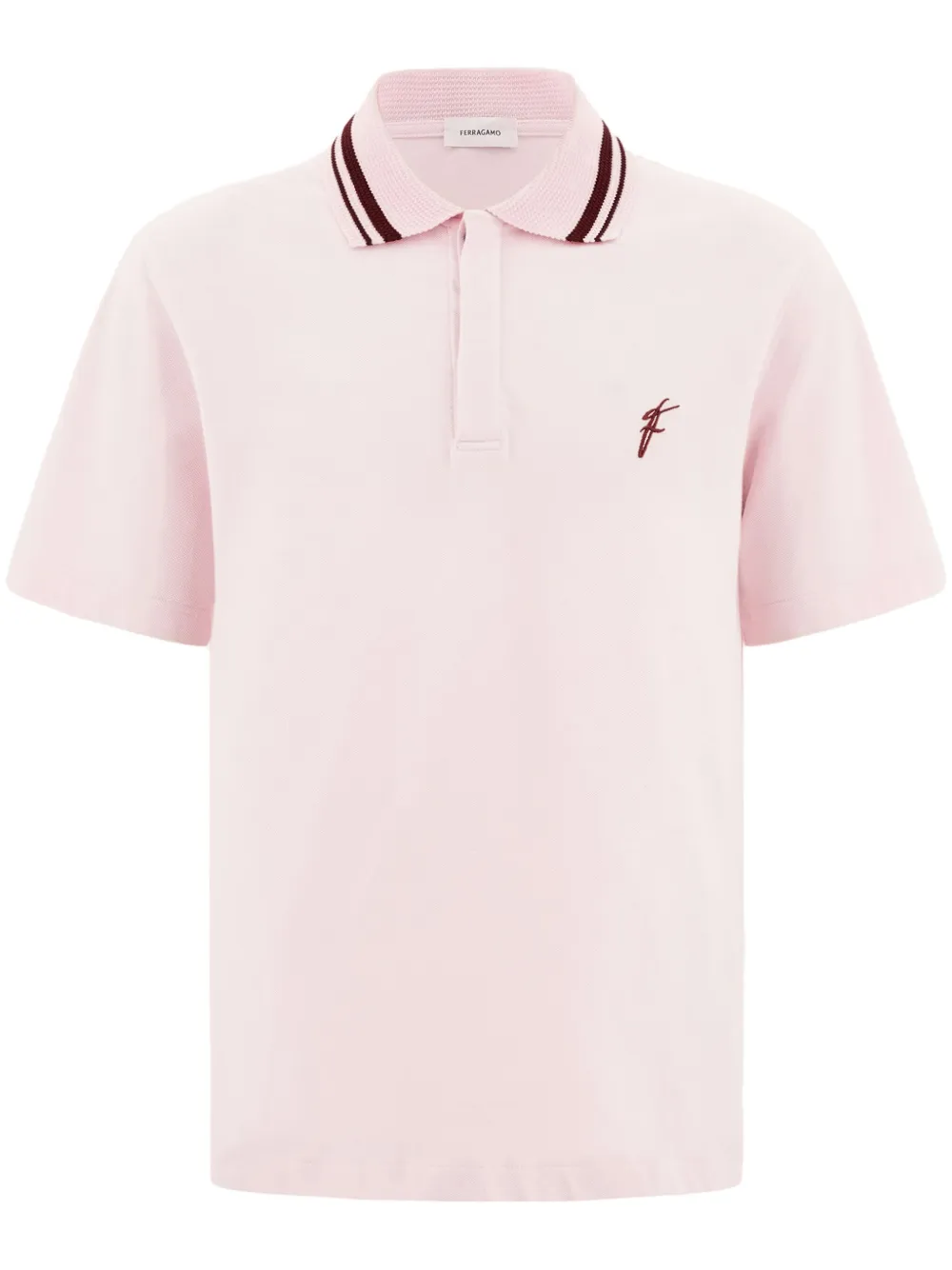 Ferragamo Poloshirt van biologisch katoen Roze