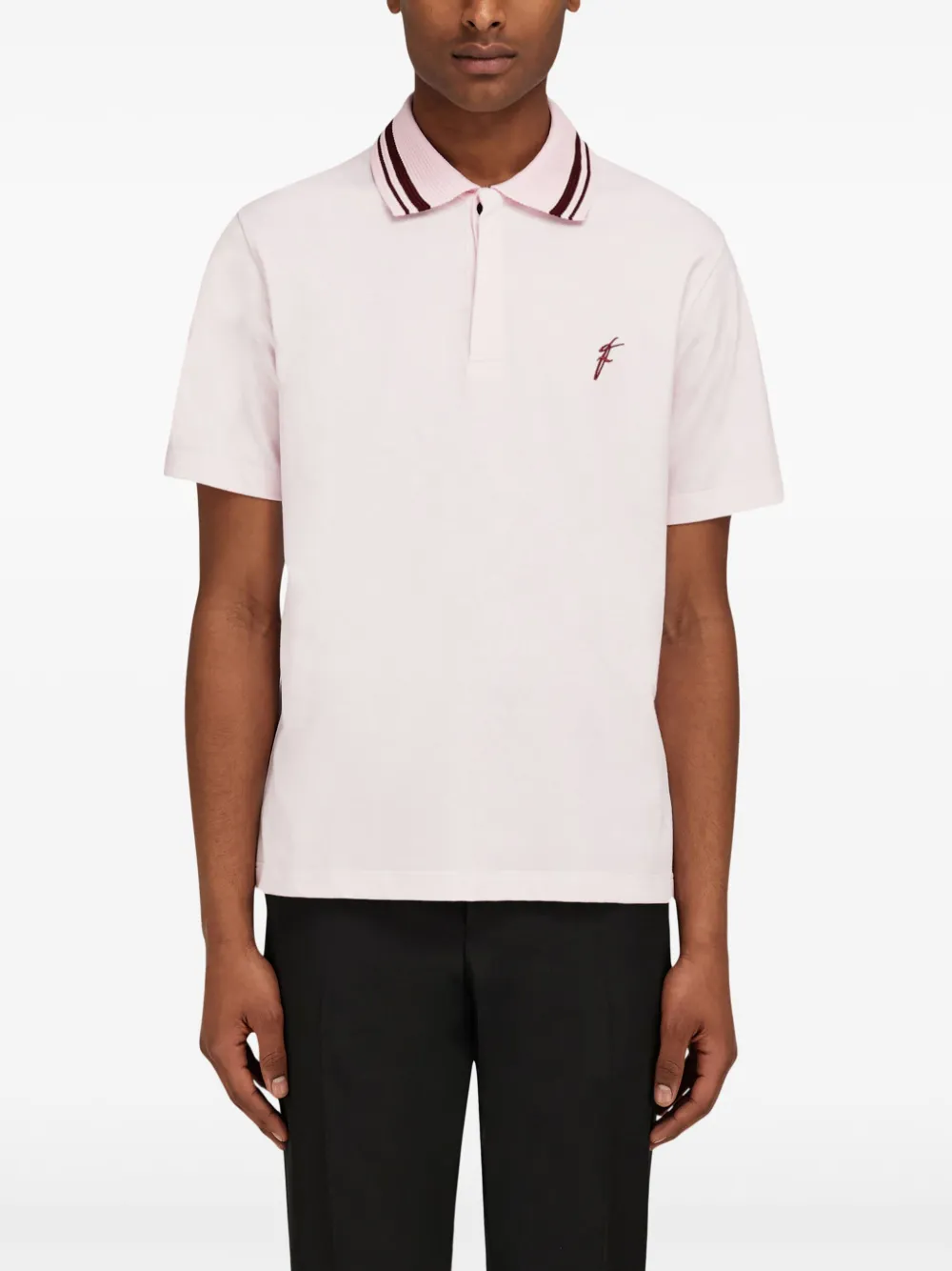 Ferragamo Poloshirt van biologisch katoen Roze