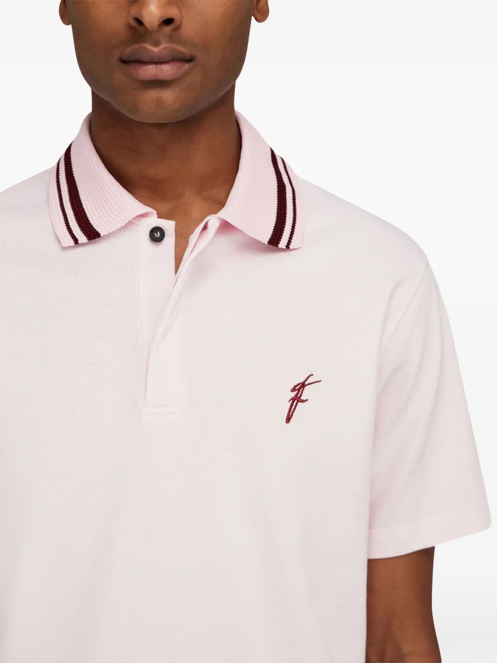 Ferragamo Poloshirt van biologisch katoen Roze