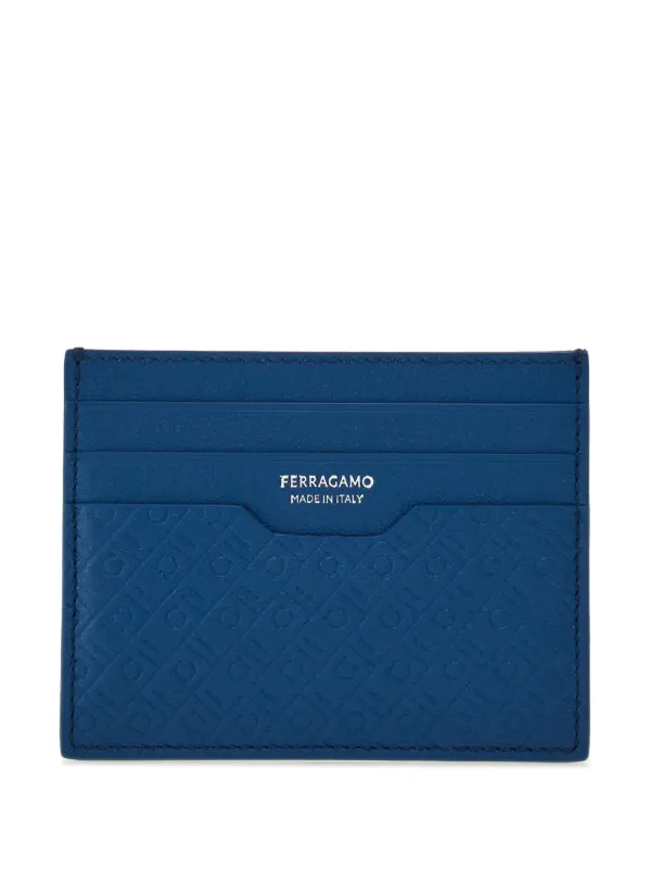 中華のおせち贈り物 Ferragamo FARFETCH | Blue | Holder Card Monogram バッグ