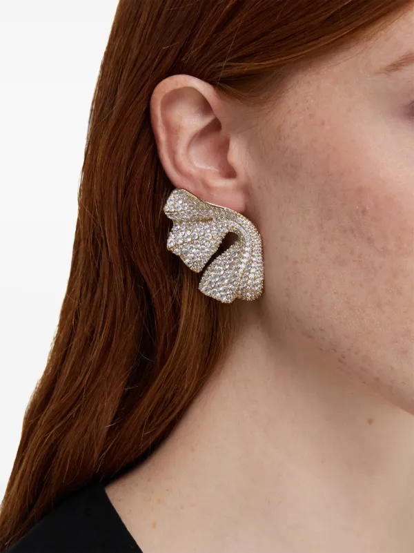 Ferragamo ドレープ ピアス | ゴールドトーン | FARFETCH JP Ferragamo ドレープ ピアス | ゴールドトーン | FARFETCH JP