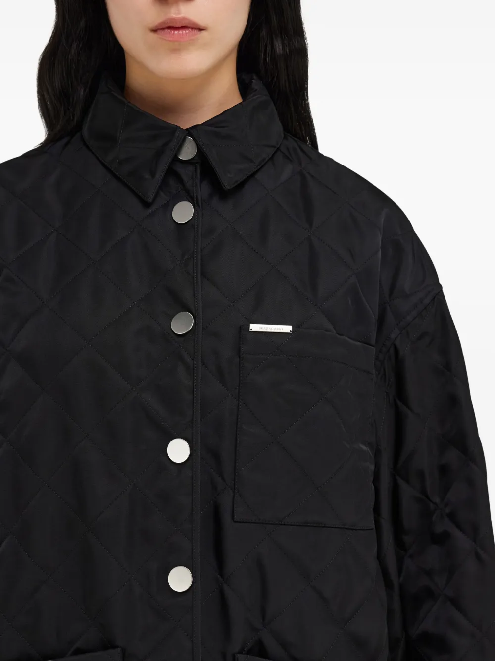 Ferragamo Gewatteerde blouse Zwart