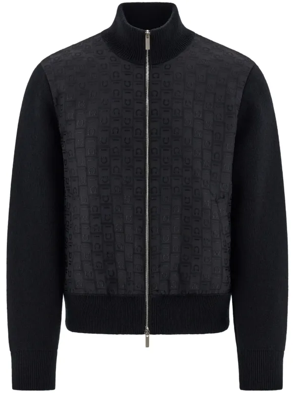 Ferragamo Knitted Bomber Jacket | Black | FARFETCH