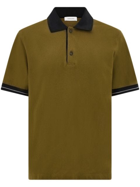 contrast polo shirt 