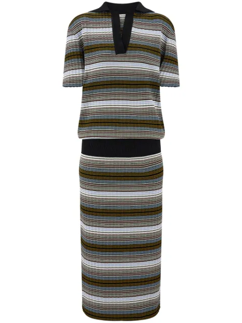 Ferragamo striped knitted dress