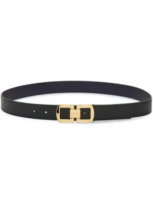 Ferragamo リバーシブル ガンチーニ ベルト | ブラック | FARFETCH JP