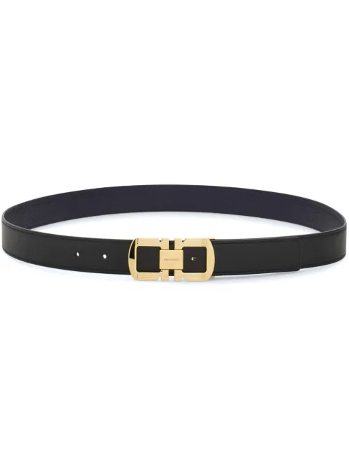 Ceinture en cuir à design réversible - Ferragamo - Modalova