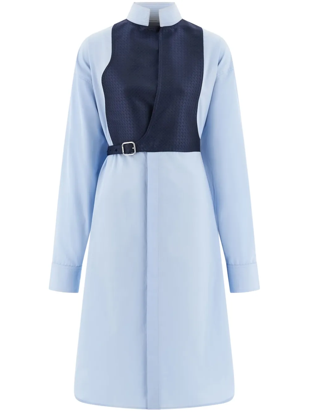 Ferragamo contrasting panel shirt dress | Blue | Image 1