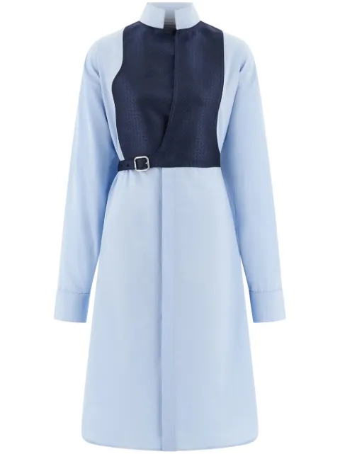 Ferragamo contrasting panel shirt dress