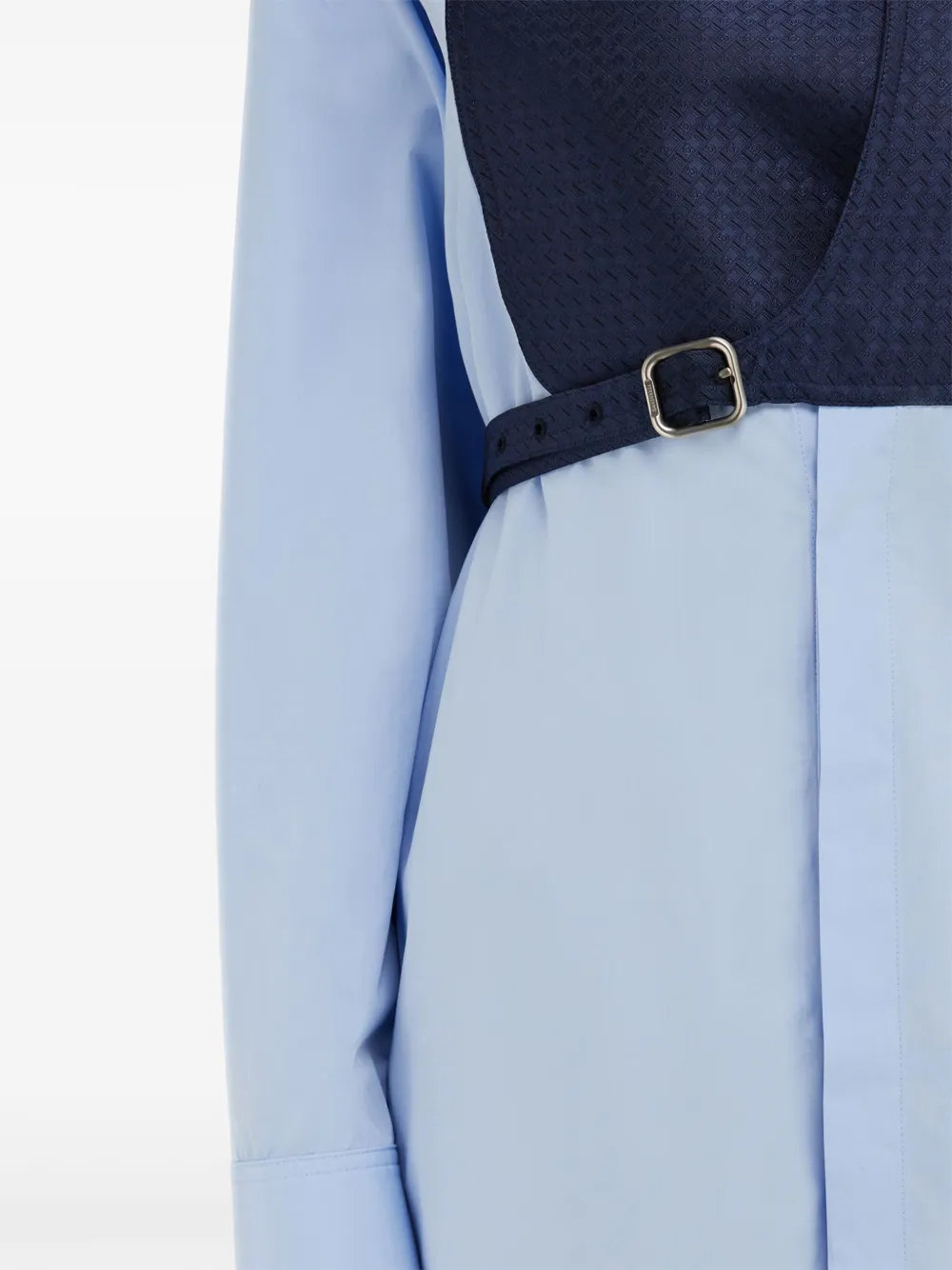 Ferragamo Blousejurk met contrasterend vlak Blauw