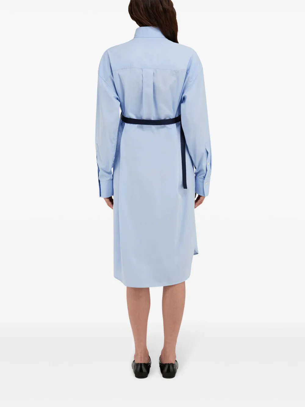 Ferragamo Blousejurk met contrasterend vlak Blauw