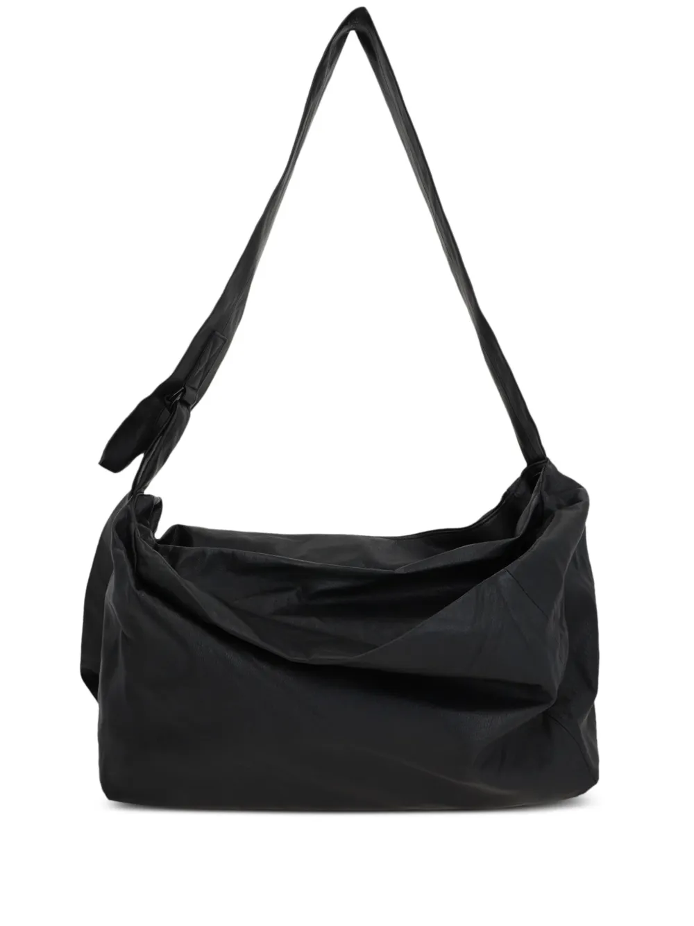 Puff leather shoulder bag