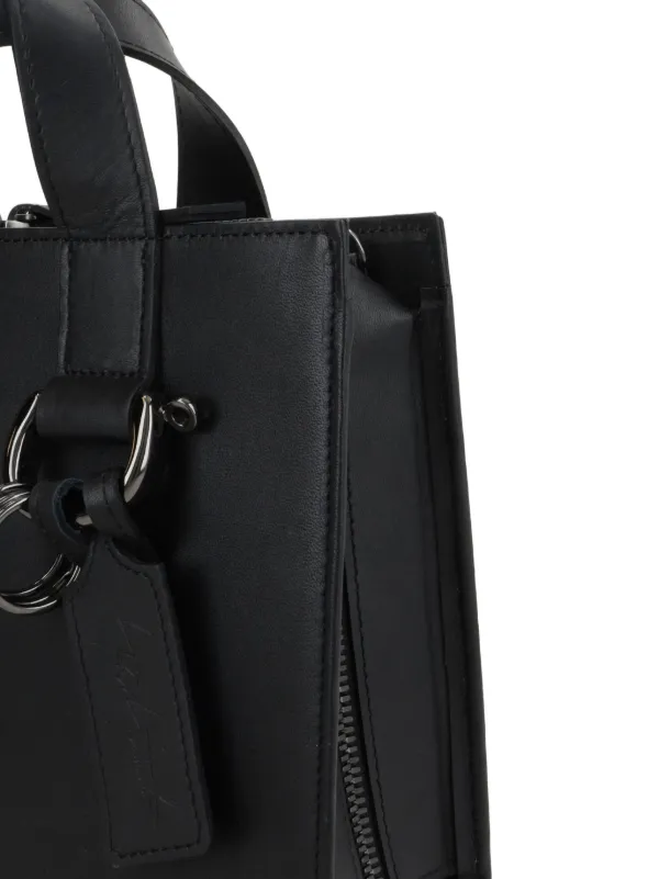 Discord Yohji Yamamoto レザー トートバッグ | ブラック | FARFETCH JP