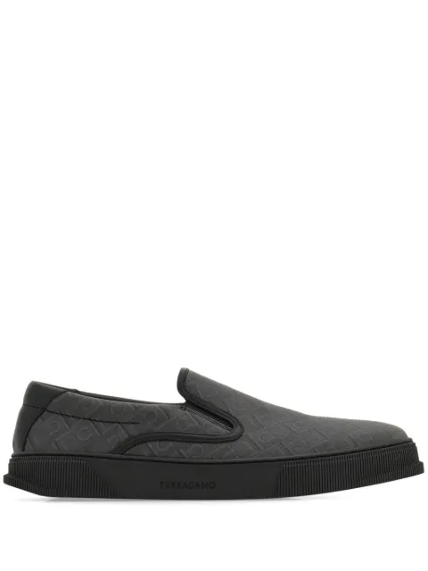 Ferragamo Gancini-jacquard sneakers