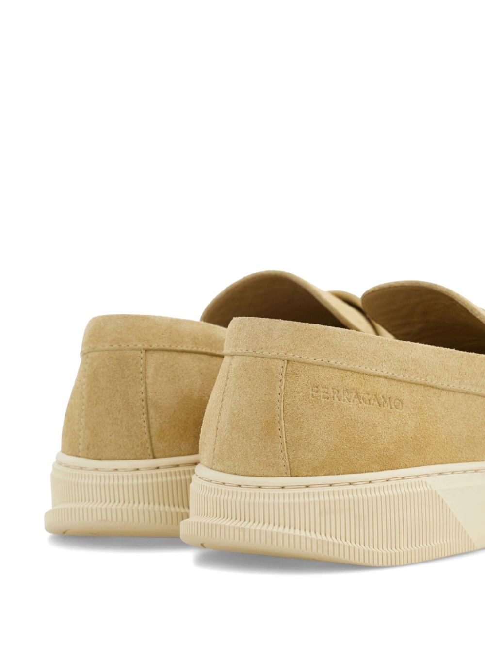 Ferragamo Hug-plaque loafers Neutrals