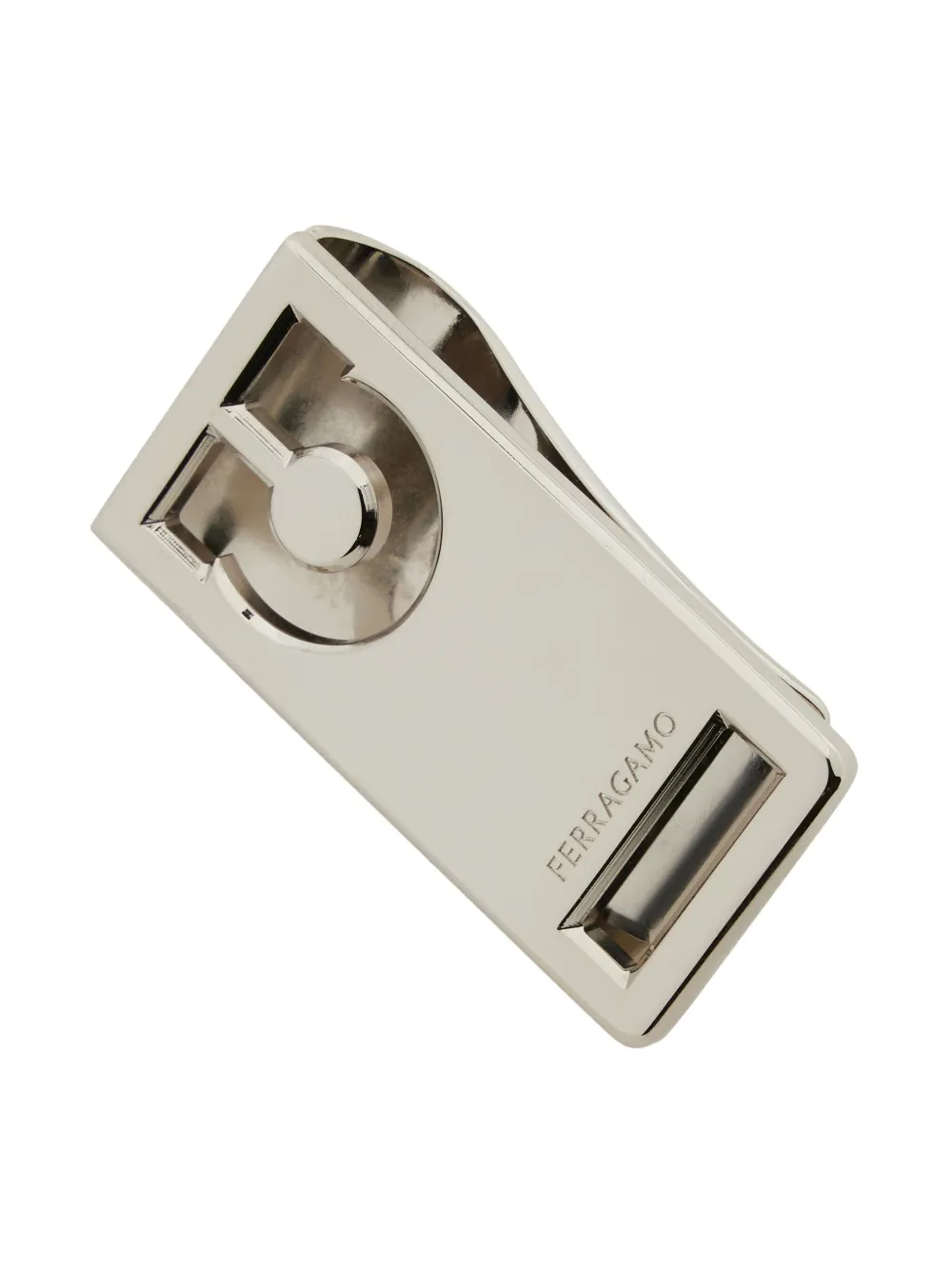 Ferragamo Gancini Money Clip In 银色