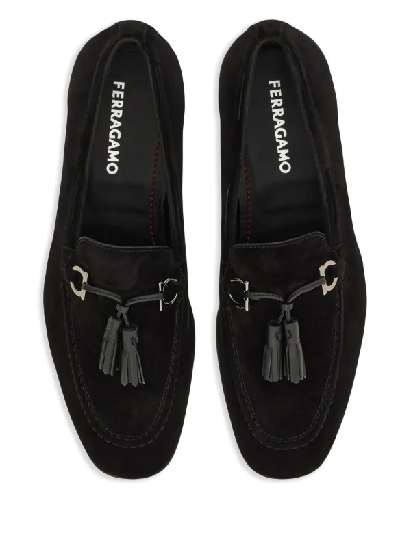 Ferragamo 黒 タッセル ローファー Ferragamo タッセル ローファー | ブラック | FARFETCH JP