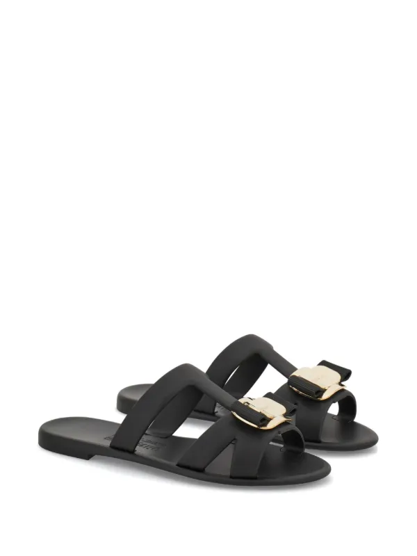 サンダル・ミュール Ferragamo New Vara Rubber Sandals Salvatore Ferragamo New Vara Rubber Sandals | ShopSimon
