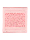 Longchamp Tree of Life 50 scarf - Pink