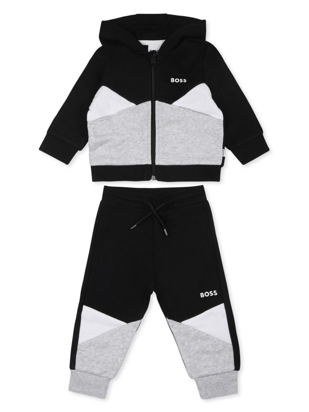 BOSS Kidswear printed tracksuit set - Black