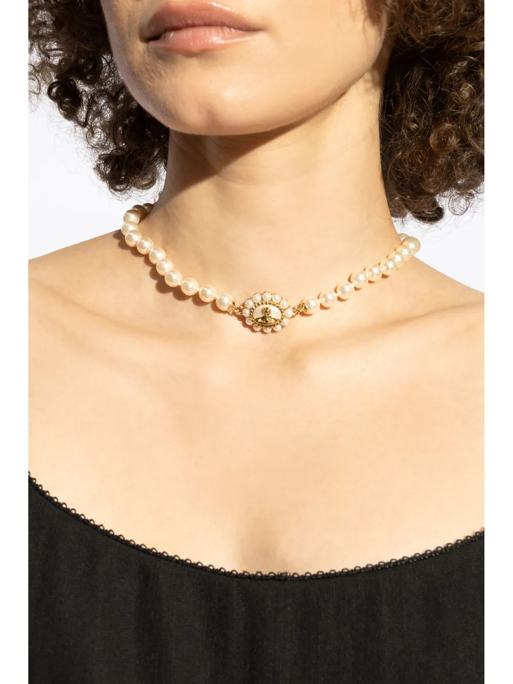 Vivienne Westwood Pearl Necklace Neutrals FARFETCH LV