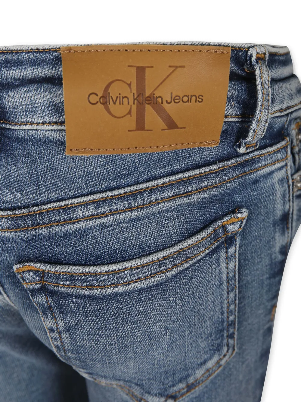 Calvin Klein Slim-cut Jeans In Blue