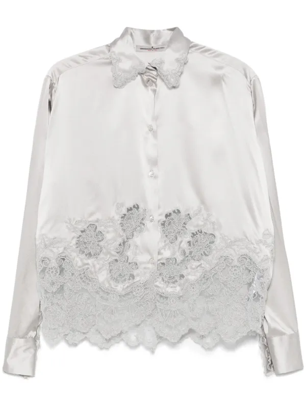 エルマノシェルビーノ ermanno scervino レースブラウス