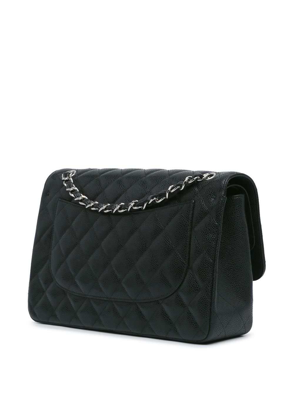 CHANEL 2013-2014 Jumbo Classic Caviar Double Flap shoulder bag Women