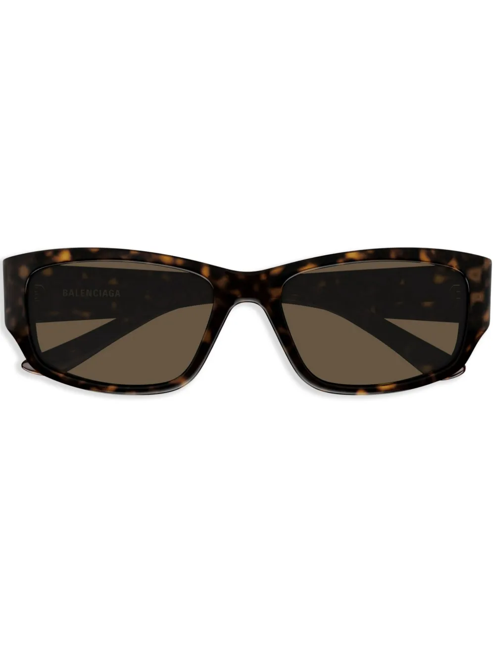 Balenciaga Eyewear Zonnebril met rechthoekig montuur Bruin