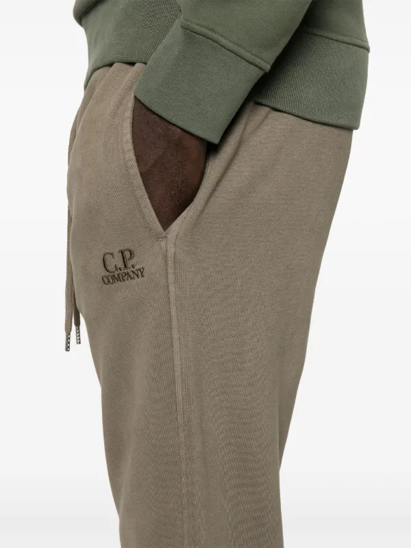 C.P. Company logo-embroidered Track Pants | Neutrals | FARFETCH AZ