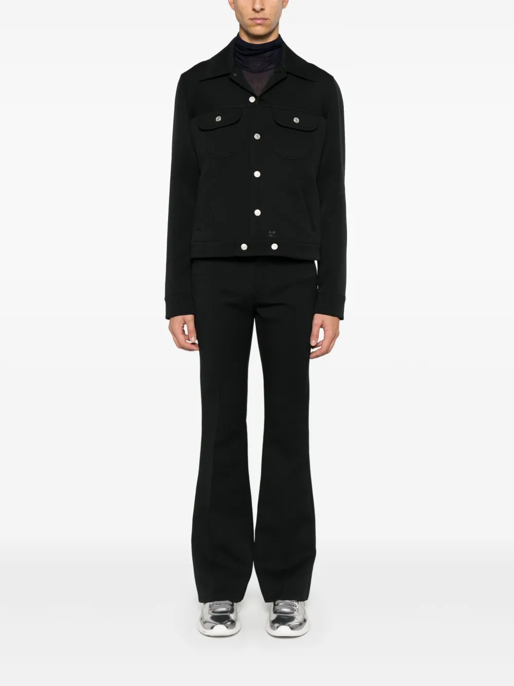 Courrèges 70's broek - Zwart