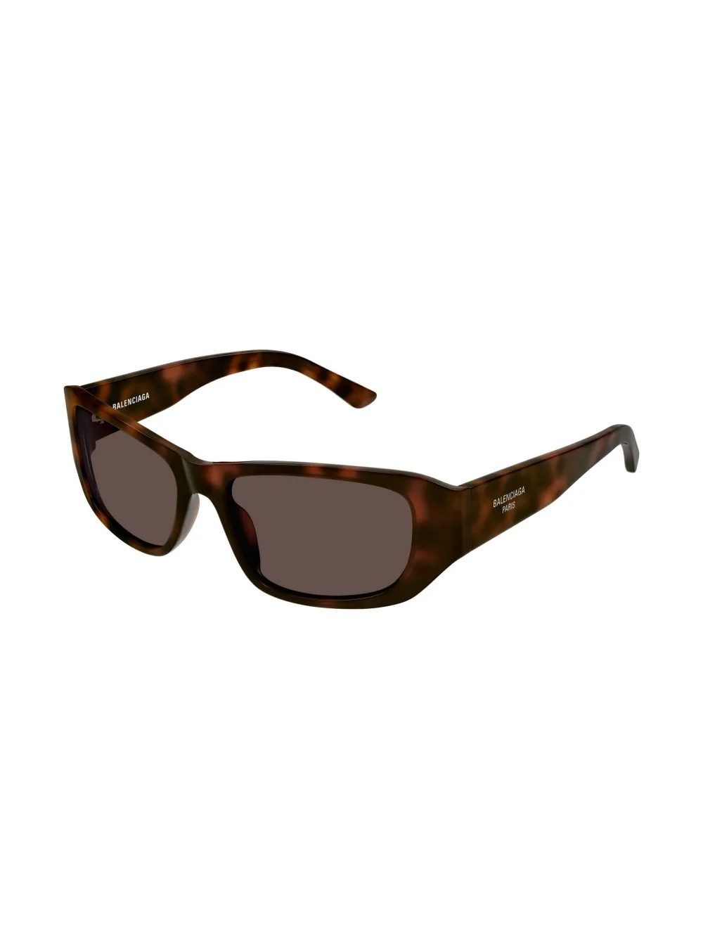 Balenciaga Eyewear Zonnebril met rechthoekig montuur Bruin