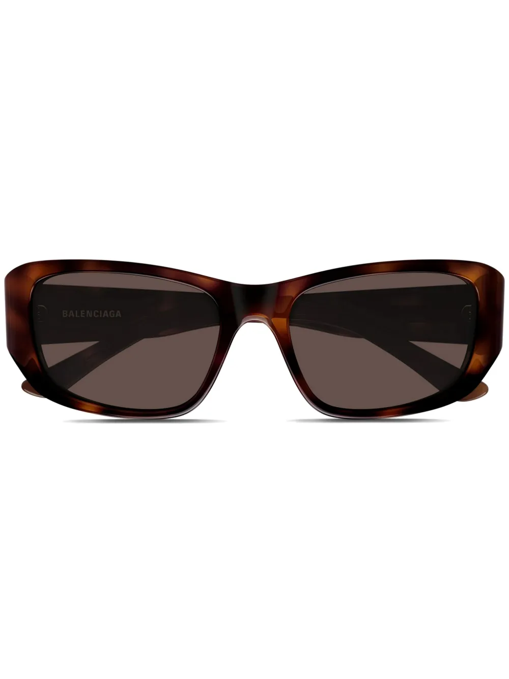 Balenciaga Eyewear Zonnebril met rechthoekig montuur Bruin