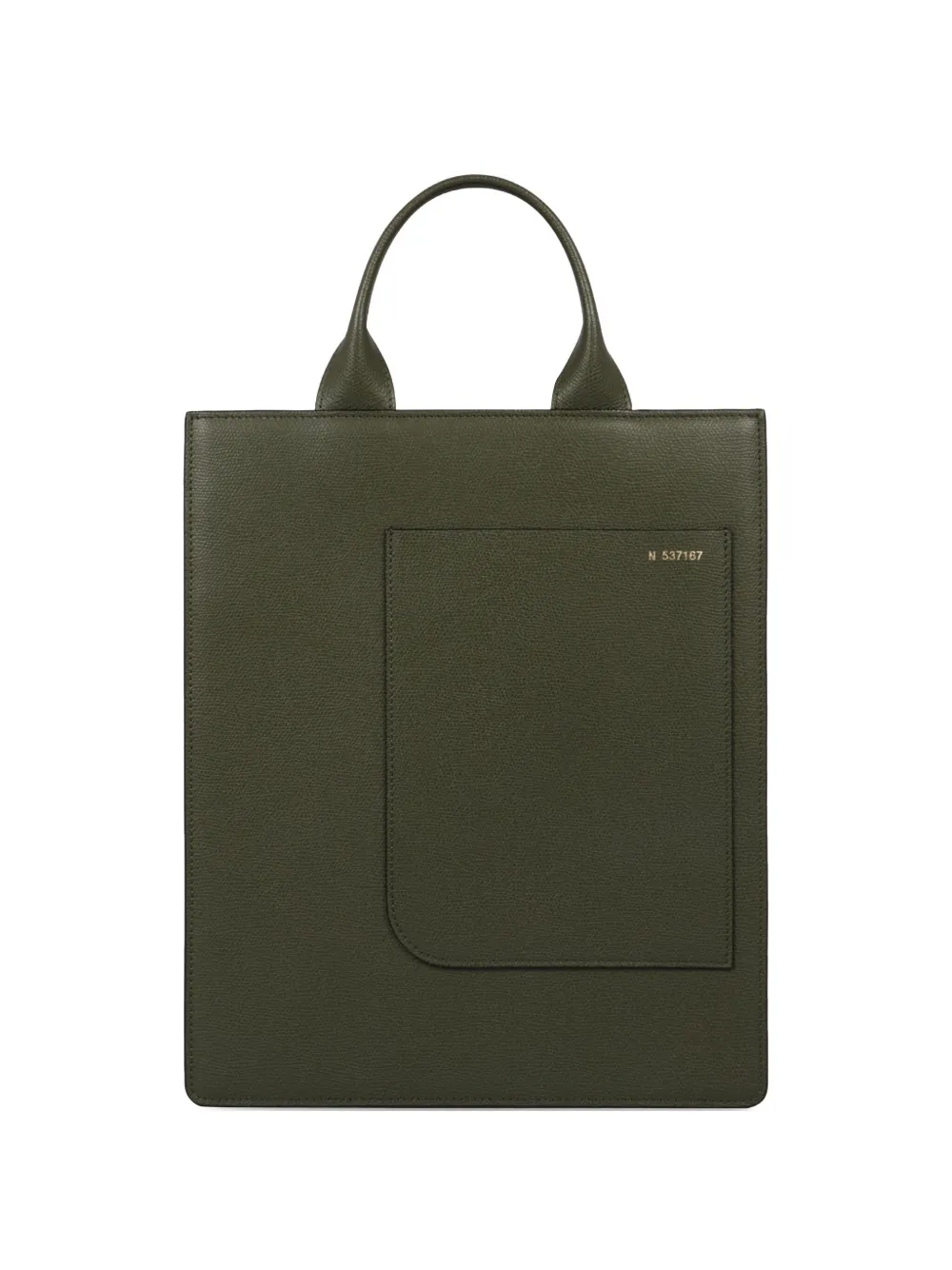 Valextra mini Boxy tote bag | Green | Image 1