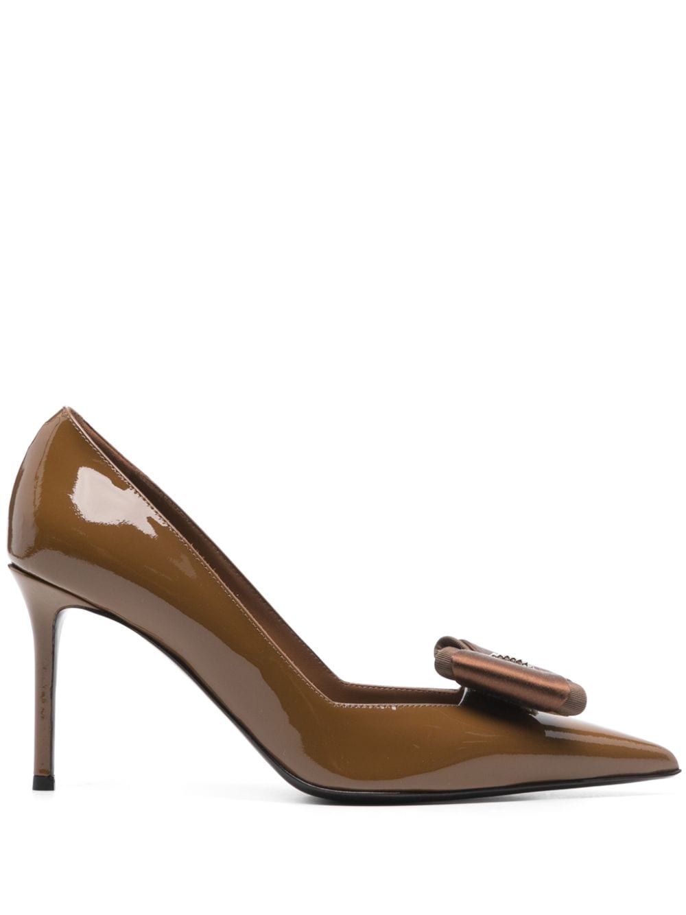 Giuseppe Zanotti 85mm bow-detailing pumps Brown